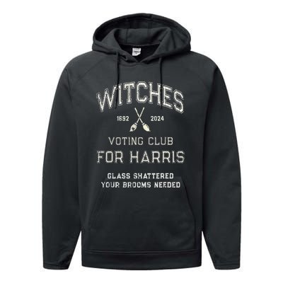 Local Union Witches For Kamala Harris 1692 2024 Glass Performance Fleece Hoodie