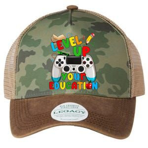 Level Up Your Education Gaming Inspired Teacher Gamers Gift Legacy Tie Dye Trucker Hat