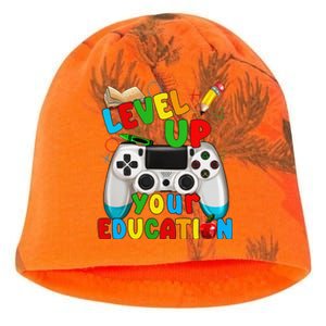 Level Up Your Education Gaming Inspired Teacher Gamers Gift Kati - Camo Knit Beanie