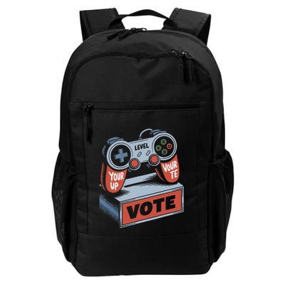 Level Up Your Vote Funny Console Election Style Daily Commute Backpack