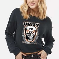 Lil Unitytx You A Bitch And A Half Times Two Cropped Pullover Crew