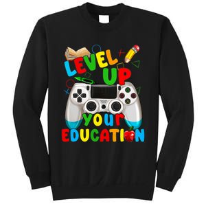 Level Up Your Education Gaming Inspired Teacher Gamers Sweatshirt