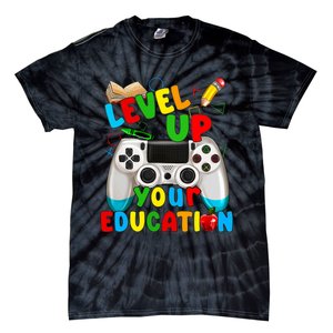 Level Up Your Education Gaming Inspired Teacher Gamers Tie-Dye T-Shirt