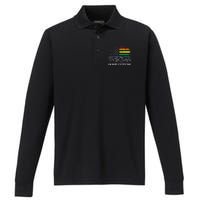 LGBT Vintage 1776 American Flag We The People Means Everyone Performance Long Sleeve Polo