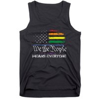 LGBT Vintage 1776 American Flag We The People Means Everyone Tank Top