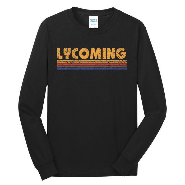 Lycoming Vintage 80s Retro Style Tall Long Sleeve T-Shirt