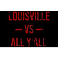 Louisville Vs All YAll Vintage Weathered Southerner Bumper Sticker