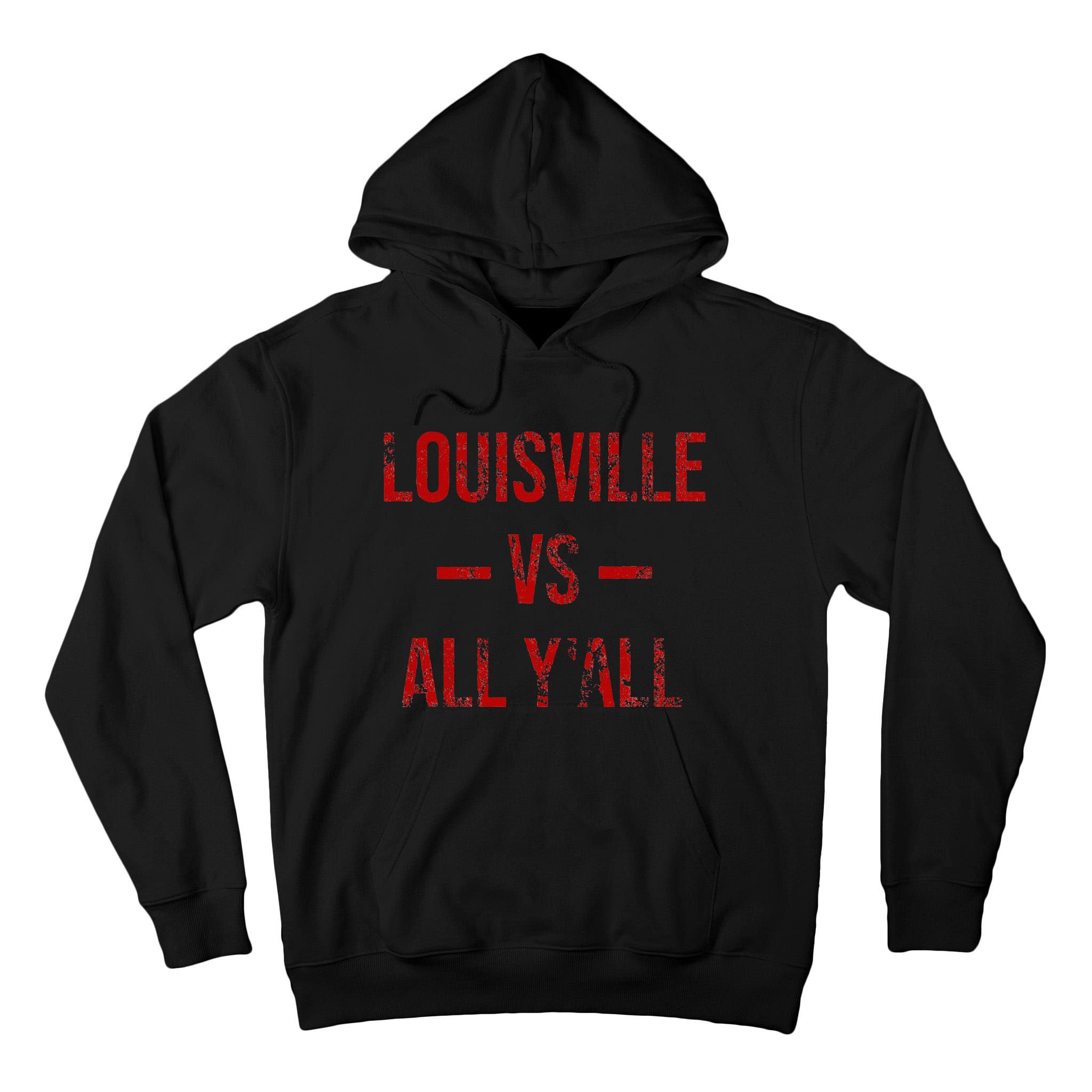 Louisville Vs All YAll Vintage Weathered Southerner Tall Hoodie