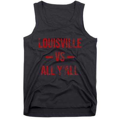 Louisville Vs All YAll Vintage Weathered Southerner Tank Top