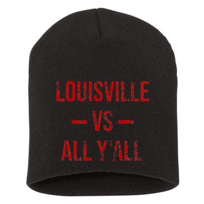Louisville Vs All YAll Vintage Weathered Southerner Short Acrylic Beanie