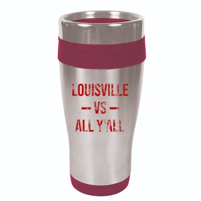 Louisville Vs All YAll Vintage Weathered Southerner 16oz Travel Tumbler