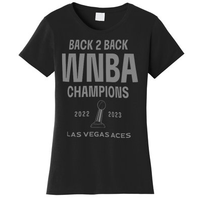 Las Vegas Aces Backtoback Champions Banner Celebration Women's T-Shirt