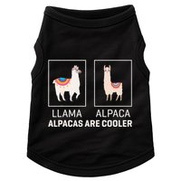 Llama Vs Alpaca Alpacas Are Cooler Funny Alpaca Lover Doggie Tank