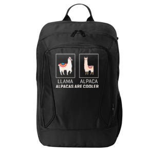 Llama Vs Alpaca Alpacas Are Cooler Funny Alpaca Lover City Backpack