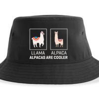 Llama Vs Alpaca Alpacas Are Cooler Funny Alpaca Lover Sustainable Bucket Hat