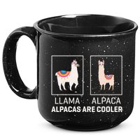 Llama Vs Alpaca Alpacas Are Cooler Funny Alpaca Lover 15oz Campfire Ceramic Mug
