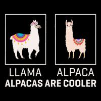 Llama Vs Alpaca Alpacas Are Cooler Funny Alpaca Lover Drawstring Bag