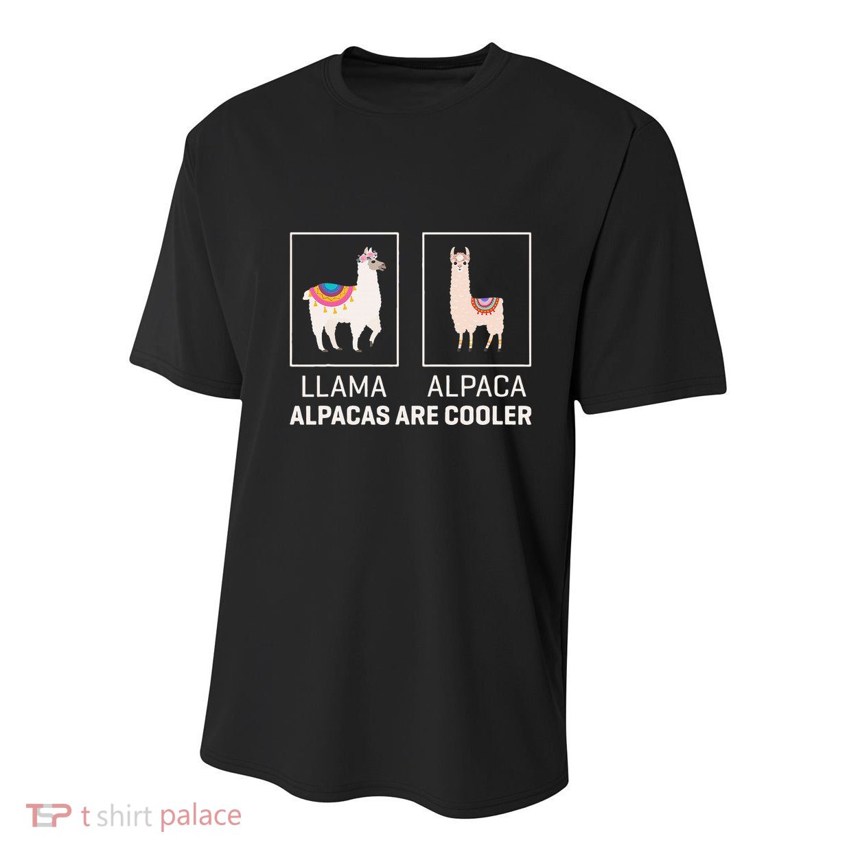 Llama Vs Alpaca Alpacas Are Cooler Funny Alpaca Lover Youth Performance Sprint T-Shirt