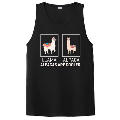 Llama Vs Alpaca Alpacas Are Cooler Funny Alpaca Lover PosiCharge Competitor Tank