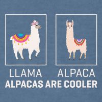 Llama Vs Alpaca Alpacas Are Cooler Funny Alpaca Lover Garment-Dyed Sweatshirt