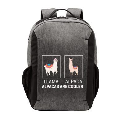 Llama Vs Alpaca Alpacas Are Cooler Funny Alpaca Lover Vector Backpack