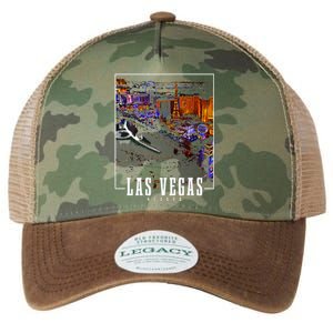 Las Vegas At Night Nevada Skyline Souvenir Las Vegas Legacy Tie Dye Trucker Hat