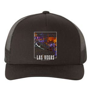 Las Vegas At Night Nevada Skyline Souvenir Las Vegas Yupoong Adult 5-Panel Trucker Hat