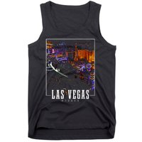 Las Vegas At Night Nevada Skyline Souvenir Las Vegas Tank Top