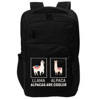 Llama Vs Alpaca, Alpacas Are Cooler - Funny Alpaca Lover Impact Tech Backpack