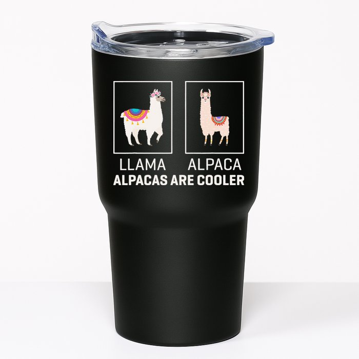 Llama Vs Alpaca, Alpacas Are Cooler - Funny Alpaca Lover Tumbler