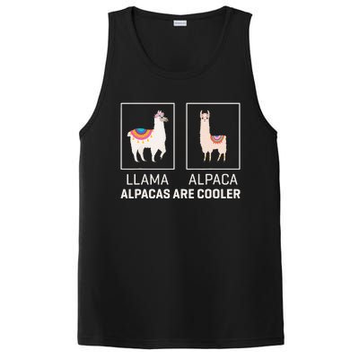 Llama Vs Alpaca, Alpacas Are Cooler - Funny Alpaca Lover PosiCharge Competitor Tank