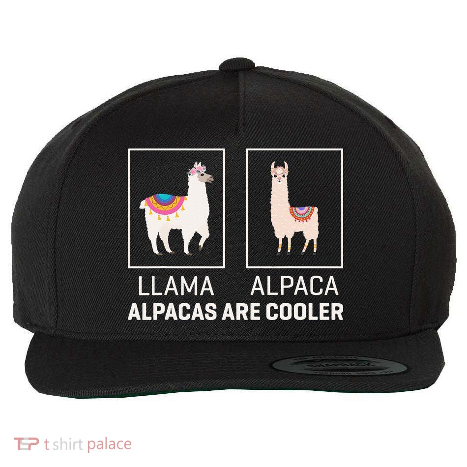 Llama Vs Alpaca, Alpacas Are Cooler - Funny Alpaca Lover Wool Snapback Cap