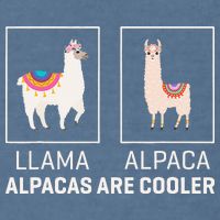 Llama Vs Alpaca, Alpacas Are Cooler - Funny Alpaca Lover Garment-Dyed Sweatshirt