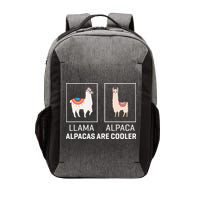 Llama Vs Alpaca, Alpacas Are Cooler - Funny Alpaca Lover Vector Backpack