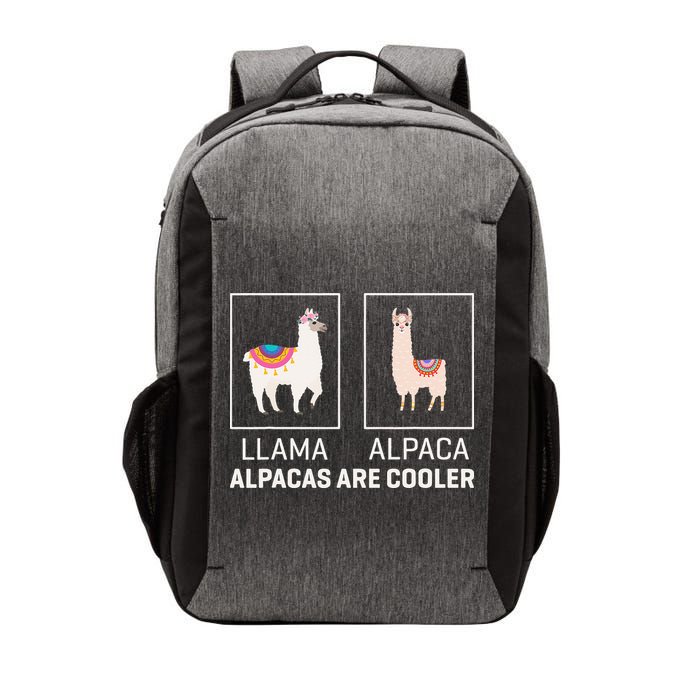 Llama Vs Alpaca, Alpacas Are Cooler - Funny Alpaca Lover Vector Backpack