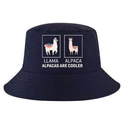 Llama Vs Alpaca, Alpacas Are Cooler - Funny Alpaca Lover Cool Comfort Performance Bucket Hat