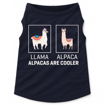 Llama Vs Alpaca, Alpacas Are Cooler - Funny Alpaca Lover Doggie Tank