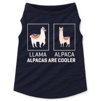 Llama Vs Alpaca, Alpacas Are Cooler - Funny Alpaca Lover Doggie Tank