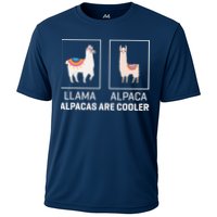 Llama Vs Alpaca, Alpacas Are Cooler - Funny Alpaca Lover Performance Shirt