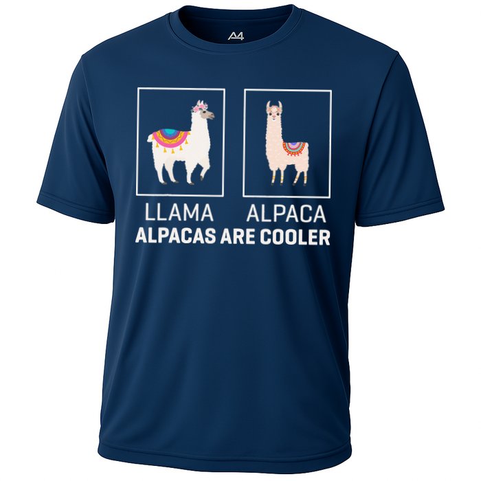Llama Vs Alpaca, Alpacas Are Cooler - Funny Alpaca Lover Performance Shirt