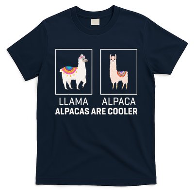Llama Vs Alpaca, Alpacas Are Cooler - Funny Alpaca Lover T-Shirt