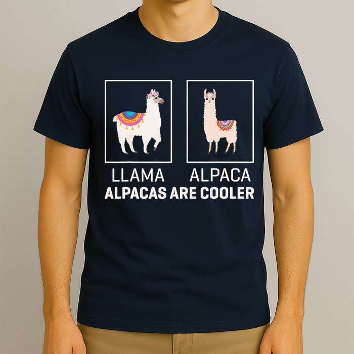 Llama Vs Alpaca, Alpacas Are Cooler - Funny Alpaca Lover T-Shirt