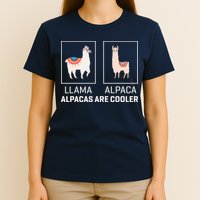 Llama Vs Alpaca, Alpacas Are Cooler - Funny Alpaca Lover T-Shirt