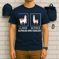 Llama Vs Alpaca, Alpacas Are Cooler - Funny Alpaca Lover T-Shirt