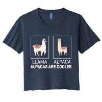 Llama Vs Alpaca, Alpacas Are Cooler - Funny Alpaca Lover Crop Top