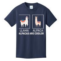 Llama Vs Alpaca, Alpacas Are Cooler - Funny Alpaca Lover Kids T-Shirt