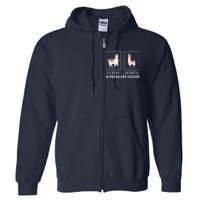 Llama Vs Alpaca, Alpacas Are Cooler - Funny Alpaca Lover Full Zip Hoodie