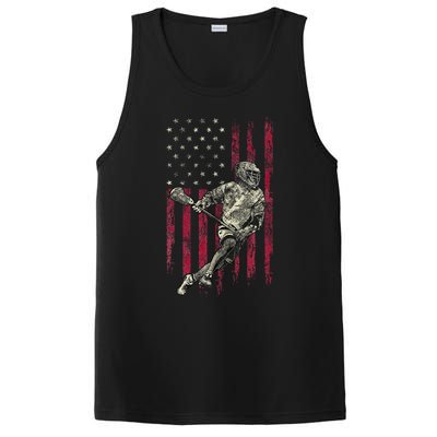 Lacrosse Vintage American Flag PosiCharge Competitor Tank