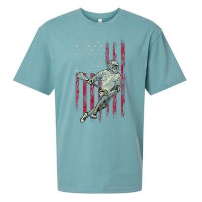 Lacrosse Vintage American Flag Sueded Cloud Jersey T-Shirt