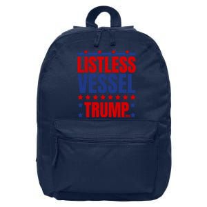 Listless Vessel And Proud Of It 2024 USA Flag Pro Trump 16 in Basic Backpack